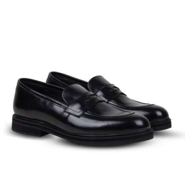 Noir Penny Loafers - Nappa Milano - Sepatu Pria 45
