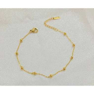 GELANG RANTAI TITANIUM BIJI LADA