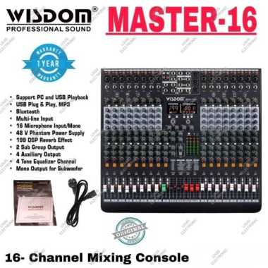 Mixer Audio WISDOM MASTER16 MASTER 16 MASTER-16 16 Channel ORIGINAL