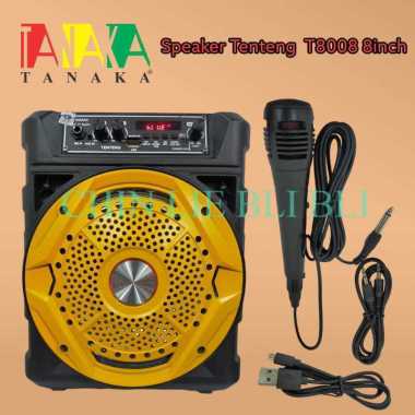 SPEAKER PORTABLE TANAKA T8008 8 INCH BLUETOOTH GARANSI