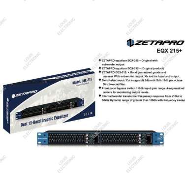 Equalizer Equalizer ZETAPRO EQX 215+ With Subwoofer Output ORIGINAL
