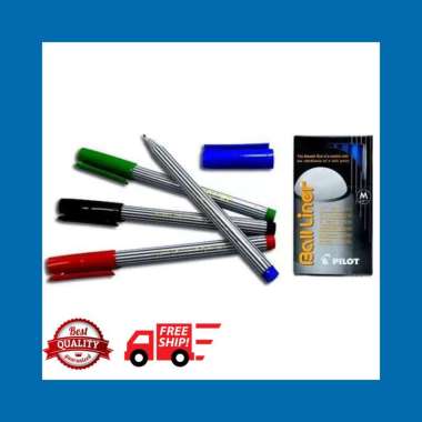 Ballpoint/Pena Pilot Balliner 0,8 Hitam Biru Hijau Biru
