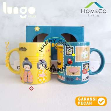 HOMECO 2pcs Mug Set Ceramic JAPAN Series Mug 2pcs Lungo Japanese Set JAPAN SERIES