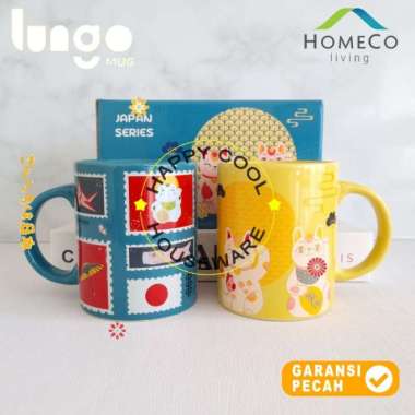 HOMECO 2pcs Mug Set Ceramic JAPAN Series Mug 2pcs Lungo Japanese Set LONDON SERIES