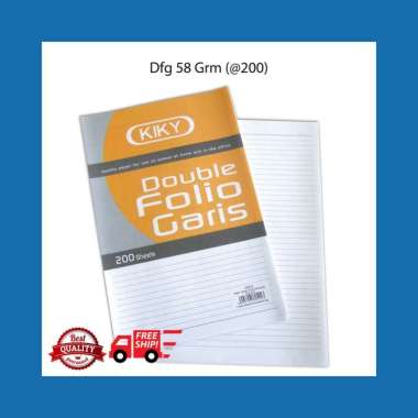 DOUBLE FOLIO BERGARIS KIKY 100/200 lembar 200