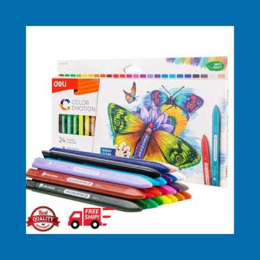 CRAYON DELI PLASTIK 24 WARNA C20020