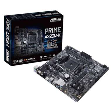 Motherboard Asus AMD Prime A320M-K DDR4 Socket AM4 Mobo PC Komputer A320M-K Asus Prime