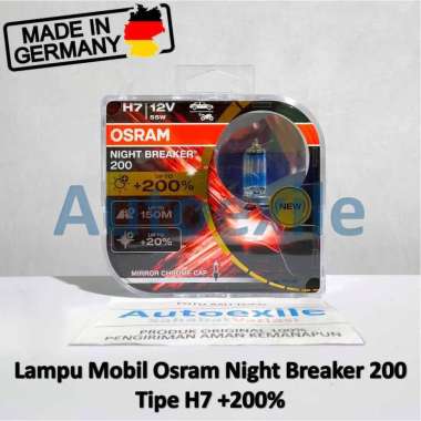 Osram Night Breaker 200 NB200 NBR200 H7 12V Gen3 Germany Lampu Mobil Audi BMW Captiva Everest Fiesta