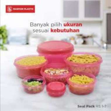 maspion toples seal pack RS 1-7 / toples plastik maspion isi 7 susun 7