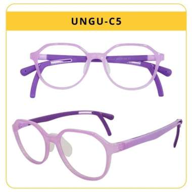 Kacamata Anak Fashion Korea - Lensa Blueray Anti Radiasi [TR2022-10] UNGU-C5