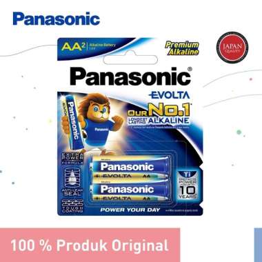 Panasonic Evolta Baterai Premium Alkaline AA 2pc Battery Alkaline A2