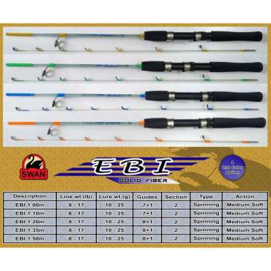 Rod Joran Pancing Udang Swan Ebi 100 cm 100 CM