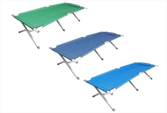 TENDA VELBED ALUMUNIUM RANJANG LIPAT - - Hijau Army, Biru, Biru dongker