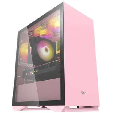 Casing PC M-ATX Darkflash DLM22 | CPU Case Micro ATX Pink