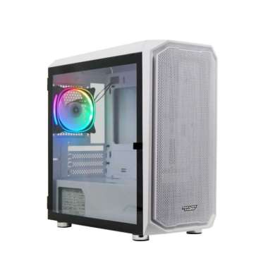 PC Casing Gaming Paradox Gaming Piston | Case Komputer Putih