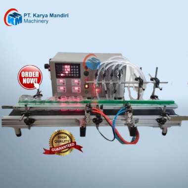 4 Nozzle Diagraphm Pump Liquid Filling Machine