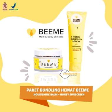 Paket Bundling BeeMe Balm + BeeMe Sunscreen Anak SPF 50 with Niacinamide | Pelembab Wajah Kulit Bayi