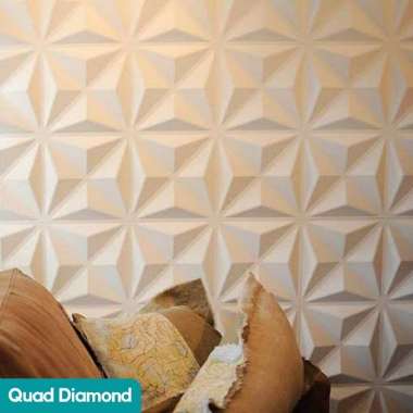 [12 Motif] 3D Wallpanel Dinding PVC 50x50 cm Solid Wallpaper Dinding Dekorasi Premium Wall Panel Est
