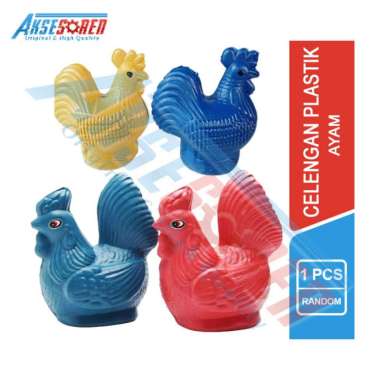 Aksesoren Celengan Plastik Motif / Tempat Uang Karakter / Tabungan Koin Besar Dan Kecil Murah Lucu A