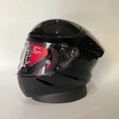 KYT TT Course Solid - Helm KYT TTCourse Fullface KYT TTC L HITAM GLOSS