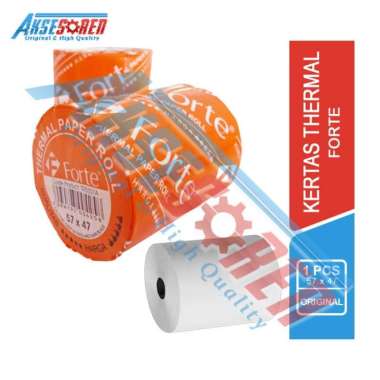 Aksesoren Kertas Termal Forte 1 Pcs [57x47] / Thermal Paper Roll / Kertas Struk Kasir / Kertas Terma