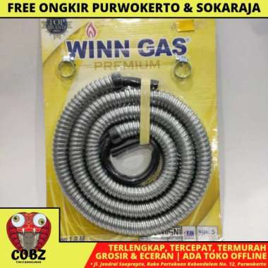 180 CM / WINN GAS PREMIUM SELANG GAS REGULATOR LPG ELPIJI AIR PANAS