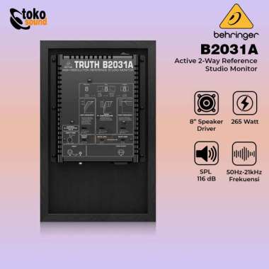 Behringer Truth B2031A - 8.75 Inch Powered Studio Monitor