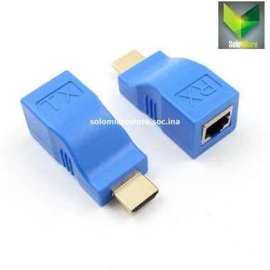 Hdmi Extender 30M / 30 Meter Over Single Kabel Lan RJ45