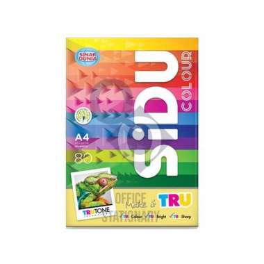 Kertas HVS Warna Sinar Dunia SIDU A4 Rainbow A4 80gr 80 gram