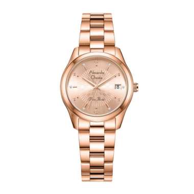 Jam Tangan Wanita Alexandre Christie AC 2A75 / AC 2A76 / AC 2A77 Rantai Original 2A75-FULL ROSEGOLD