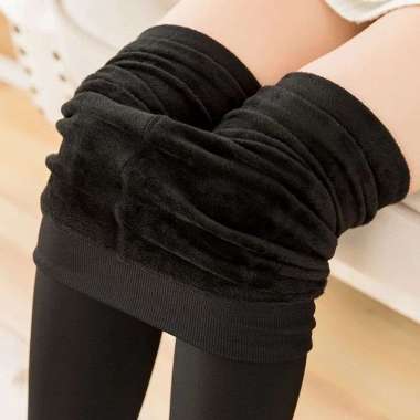 Verish LEGGING MUSIM DINGIN WANITA / leging / leging warm / legging winter Hitam