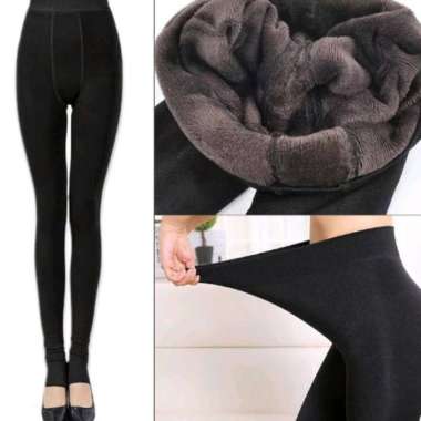 VERISH Extra Warm Thick Thermal Winter Legging Pants Celana Musim Dingin UNGU