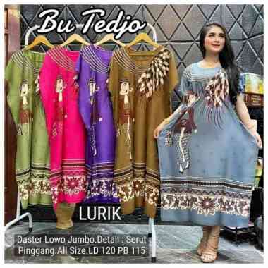 DASTER LOWO JUMBO BROWNIES SOGAN COKLAT KALONG KELELAWAR LD 120 JUMBO TALI SERUT DEPAN BAJU TIDUR MU