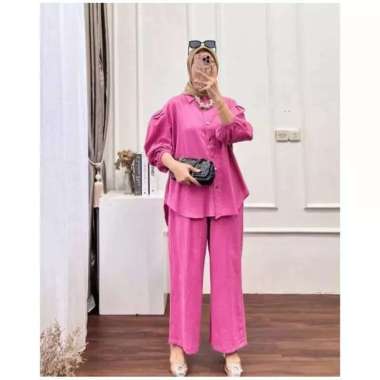 ZS NEW CLARA SET JUMBO OVERSIZE FIT TO XXXL CRINKLE AIRFLOW // ONE SET TANGAN BALON CLARA // SETCEL 