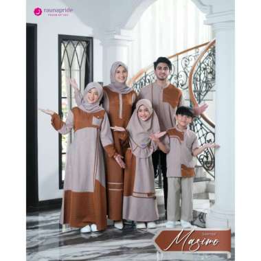 Rauna Sarimbit Keluarga Lebaran 2024 / Sarimbit Masimo - TERACOTTA / Fashion Muslim Kekinian BOY XXX