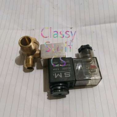 Selenoid+Check Valve Kompresor Oiless 3/4 hp 1hp