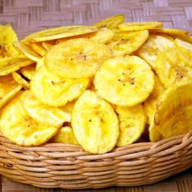 [500GRAM] Keripik Pisang Bulat Manis Aroma Nangka - 1/2kg / Kripik Gedang Balut Gula Legit / Snack K