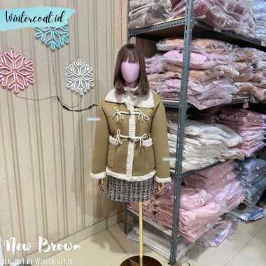 Verish Fur coat Yoona import mantel wanita bulu hangat premium korean style jacket korea jaket overs