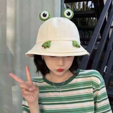 Verish Topi Model Kodok Kaki Mata Model Terbaru lucu Topi Khaki