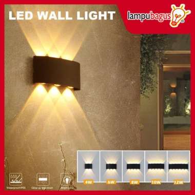 Lampu Dinding Minimalis / Lampu Hias Dinding Tempel LED Teras Rumah 2 Watt