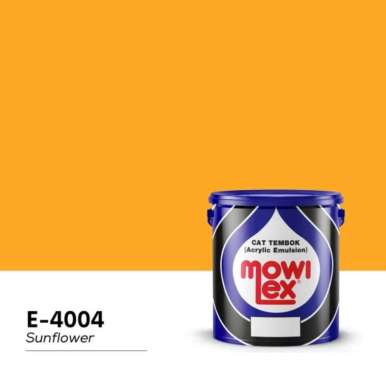 Mowilex Emulsion Cat Tembok Interior - NUANSA KUNING (2.5 L) E-4004 Sunflower (warna khusus)