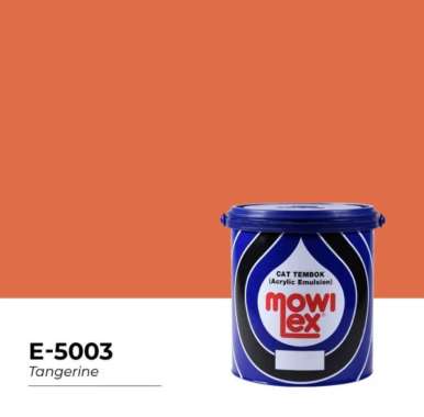 Mowilex Emulsion Cat Tembok Interior - NUANSA KUNING (2.5 L) E-5003 Tangerine (warna khusus)