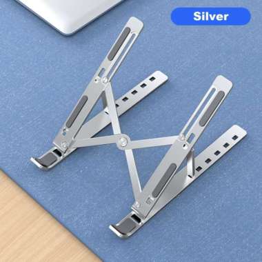 Stand Laptop Aluminium L1 Portable Dudukan Meja Laptop Portable Metal