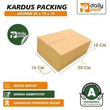 KARDUS POLOS BOX PACKING UKURAN 20X15X11 cm