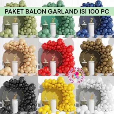 Paket Balon Isi 100 Pc GARLAND / Dekorasi Ulang Tahun Pink