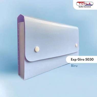 TOPLA MAP GIRO 5030 DOMPET DOKUMEN GIRO NOTA CEK KWITANSI 12 SLOT Biru
