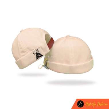 VERISY TOPI CAP MIKIHAT CUSTOM TULISAN UAS PECI UAS Krem