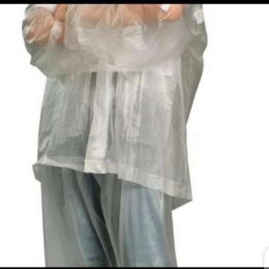 Jas Hujan Stelan Celana JC Hemat dewasa waterproof Merek Gajah Elephant putih