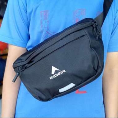 Tas Pinggang Eiger Z-Doberai 3 1.0 Waist Bag Selempang Tas Bahu black