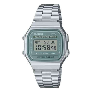 CASIO ORIGINAL - CASIO A168WA-3A - JAM TANGAN WANITA JAM WANITA CT - STAINLESS CASIO A168WA-3A A168W